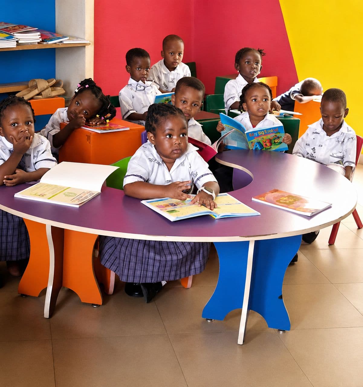 Students taking part in school activities